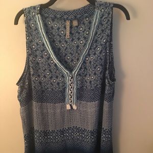 Blue Chiffon top